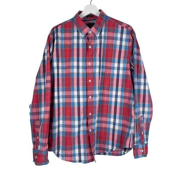 J. Crew Mens Classic Flex Washed Button Front Shirt size XL - Picture 4 of 9